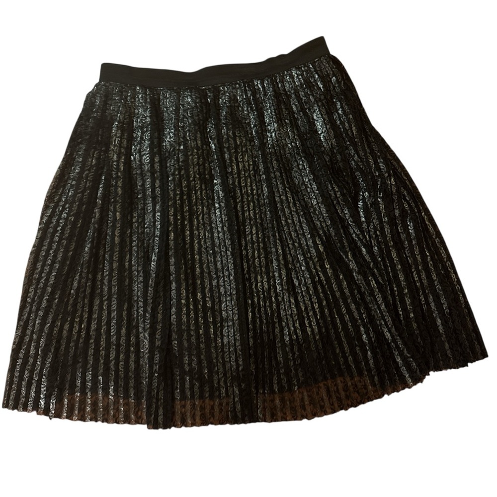 Eloquii Plus Size Black Pleated Lace Skirt - Picture 10 of 10